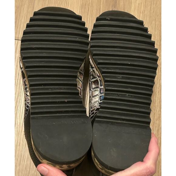 Harris Firenze 2817 Men's Handmade Italy Dress Sneakers Crocodile Print - 9.5 - Picture 6 of 10